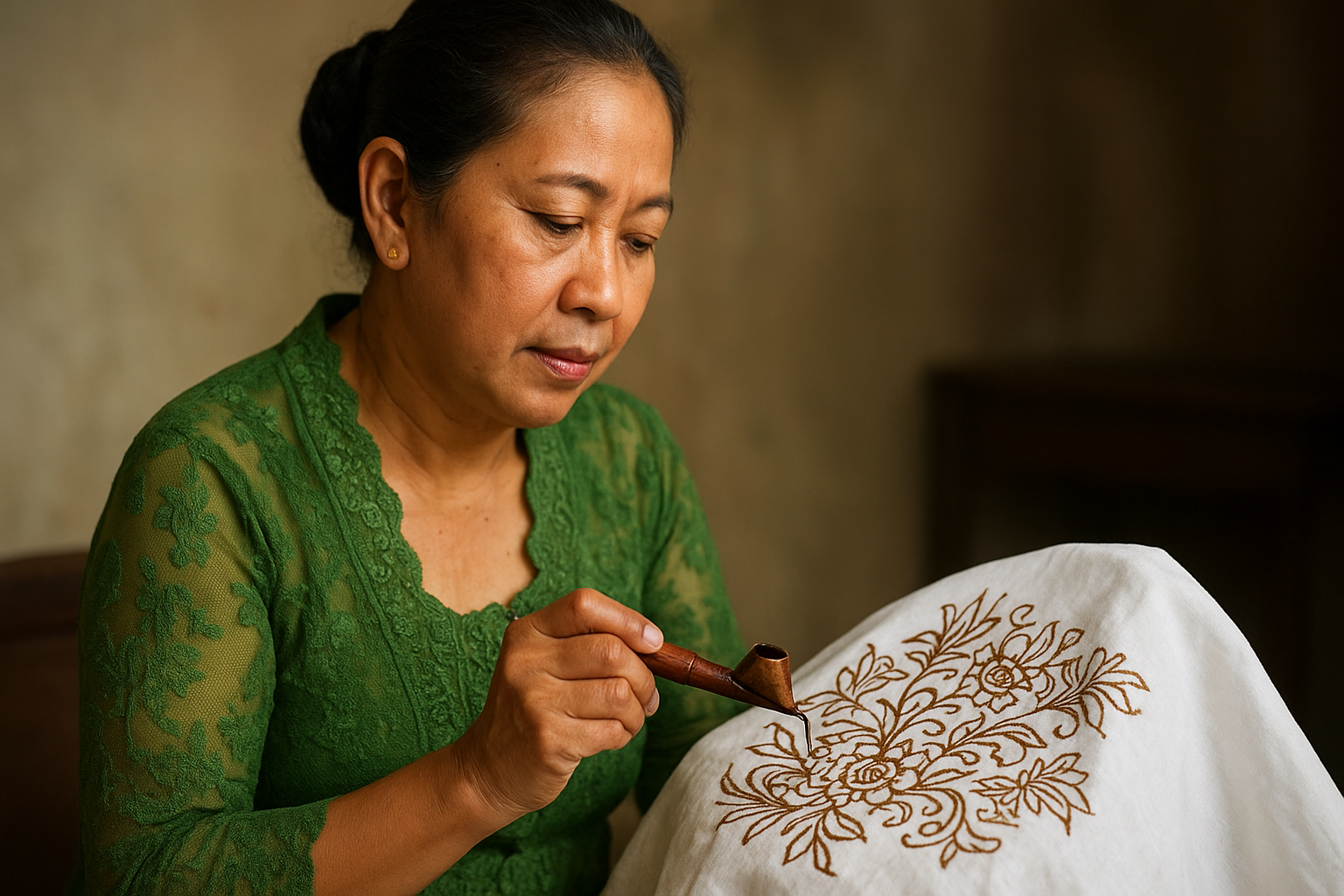 batik letters making process
